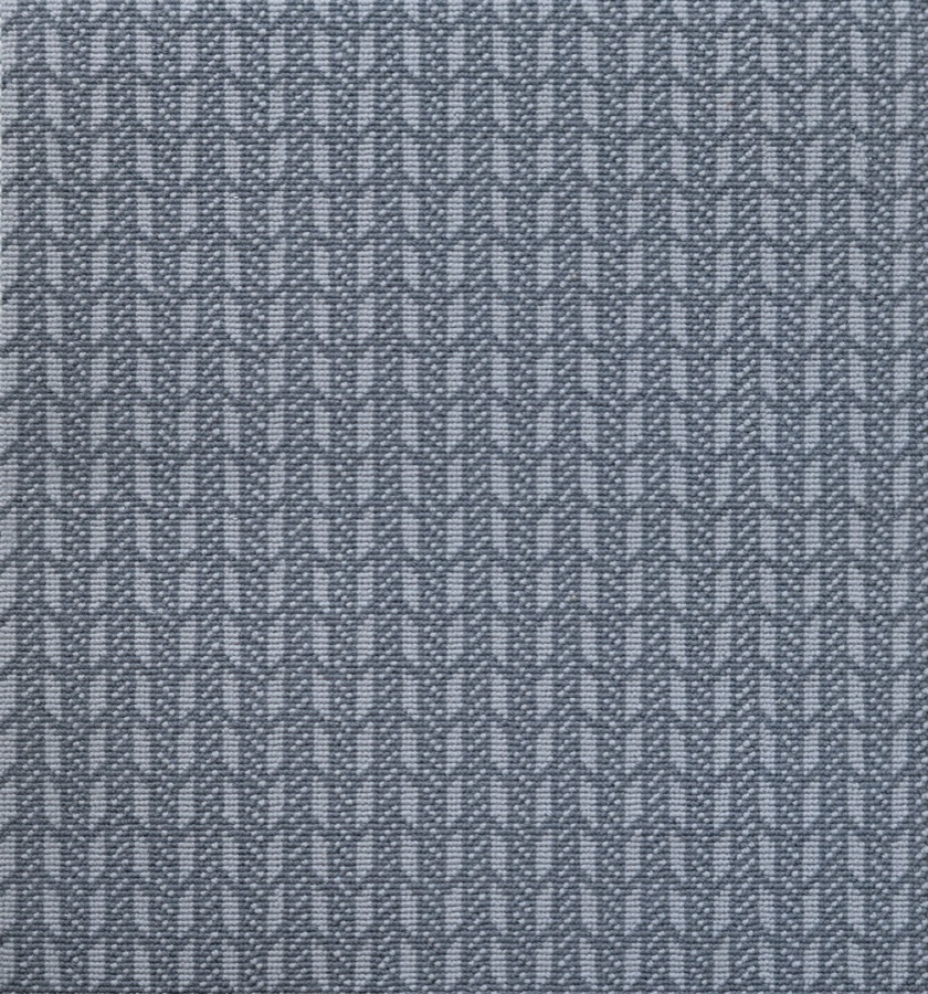 Hybrid in Silver Dust - Wire Wilton New Zealand wool carpet, loop pile